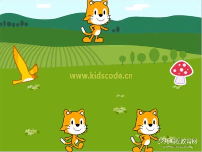 scratchjr圖文教程:第四章游戲-貓與鳥的較量【綜合】 ScratchJR少兒編程啟蒙教程:第四章:貓與鳥的較量-少兒編程教育網(wǎng)